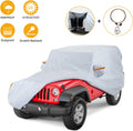 Waterproof Car Cover with Driver Door Zipper H3623
