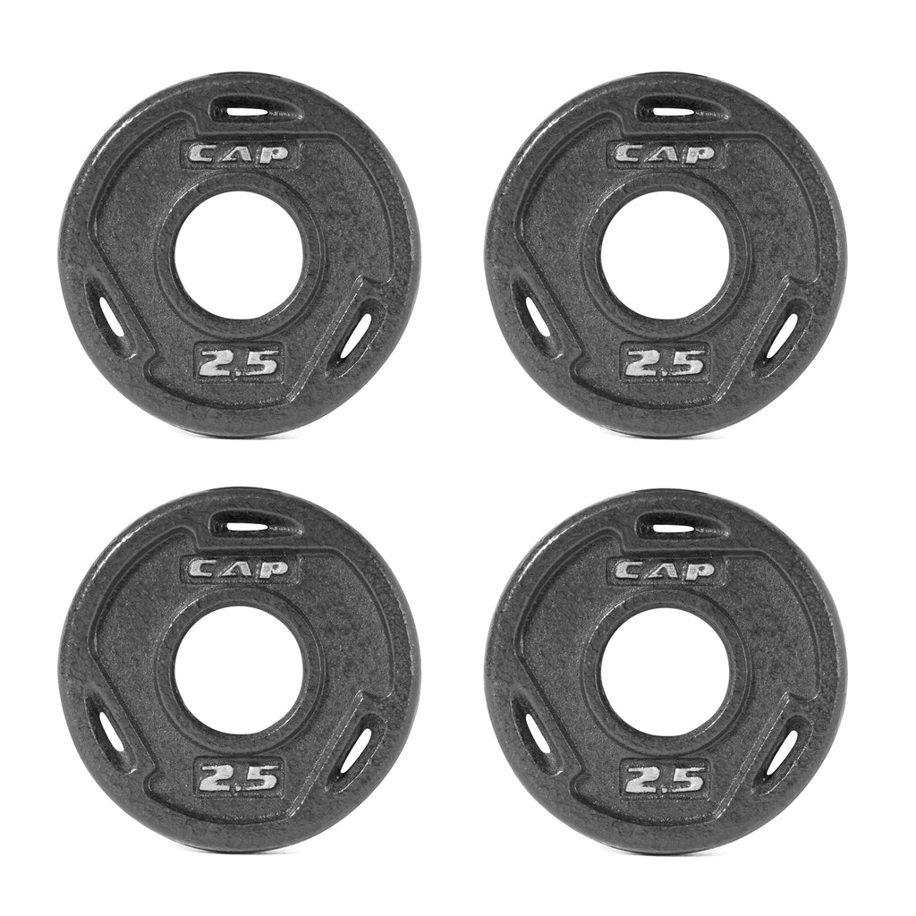 Black Olympic Grip Plate Set, 5 lb x 2 E297907