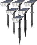 12 LED Solar Powered Landscape Spotlights, IP67 Waterproof, 6 Pack, Cool White Z450