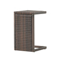 Multibrown Wicker Accent Table D720754