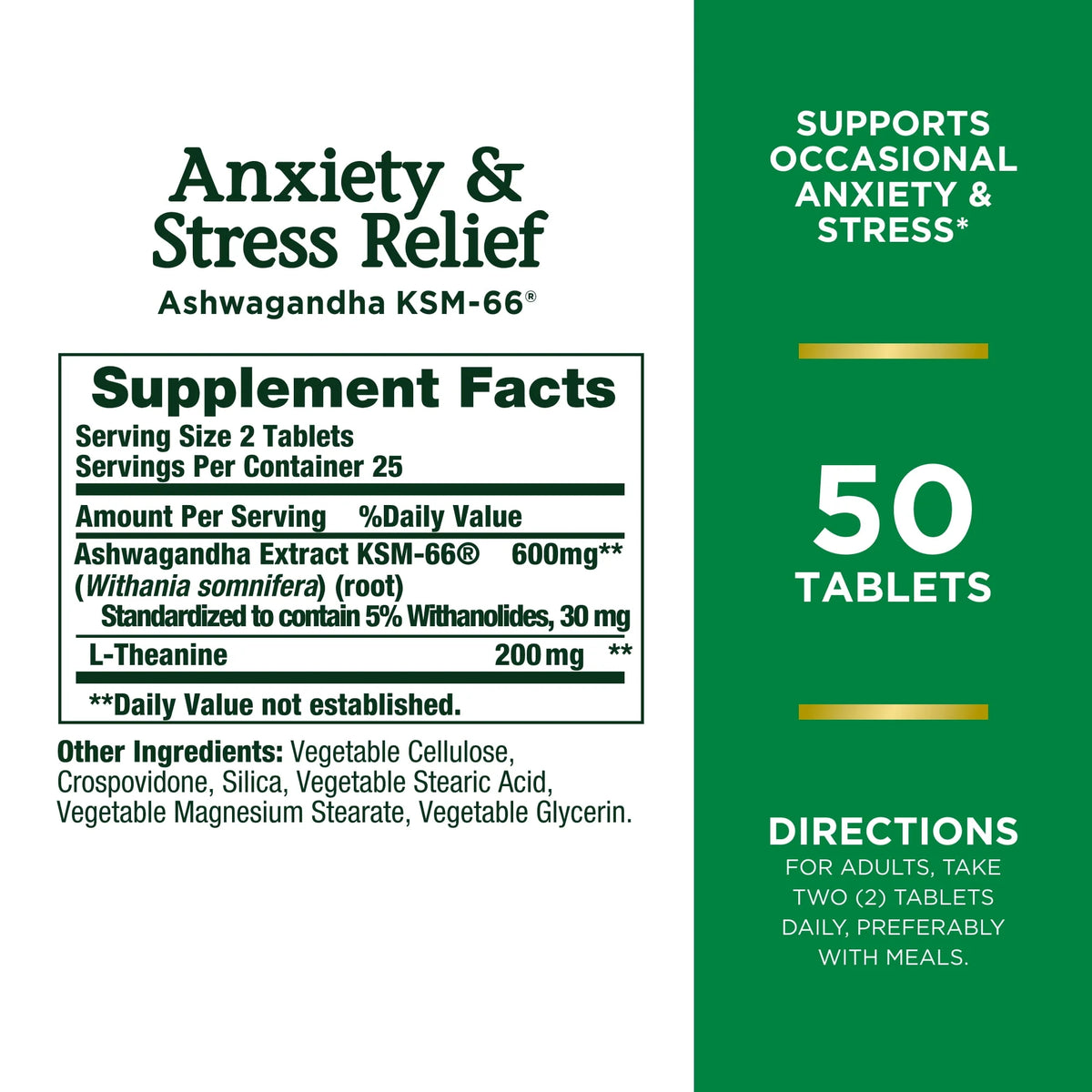 Ashwagandha Supplement 50 Ct P36907