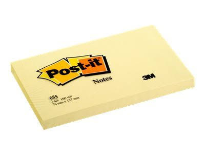 Canary Yellow Notes 12 Pads 76x127mm Y561428