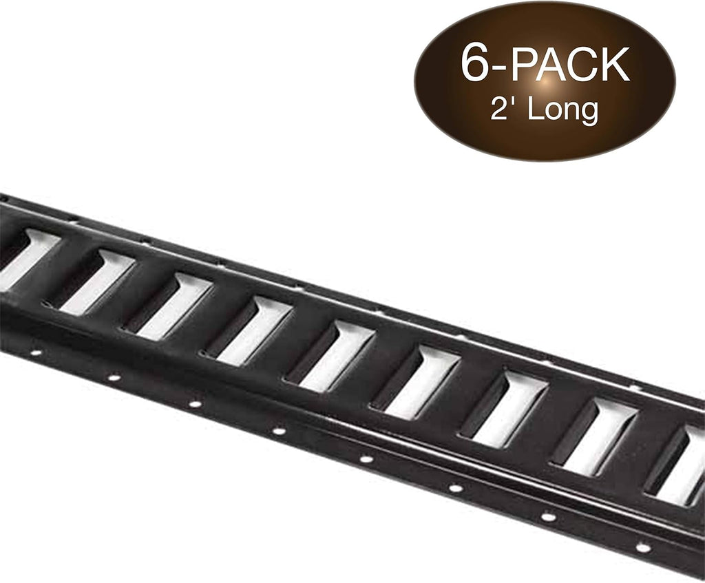2' Galvanized Steel E-Track Tie-Down Rails, Pack of 4 S574
