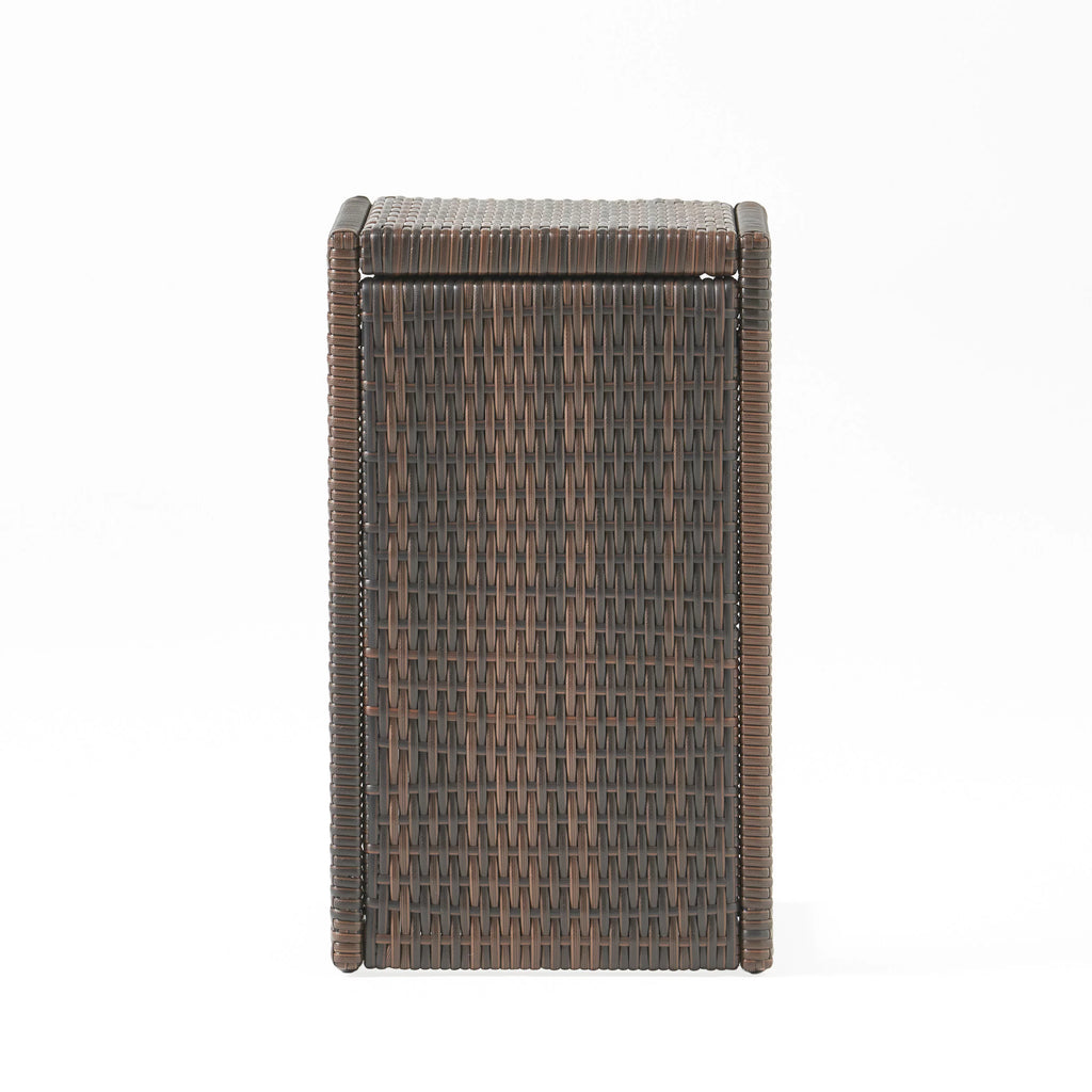 Multibrown Wicker Accent Table D720754