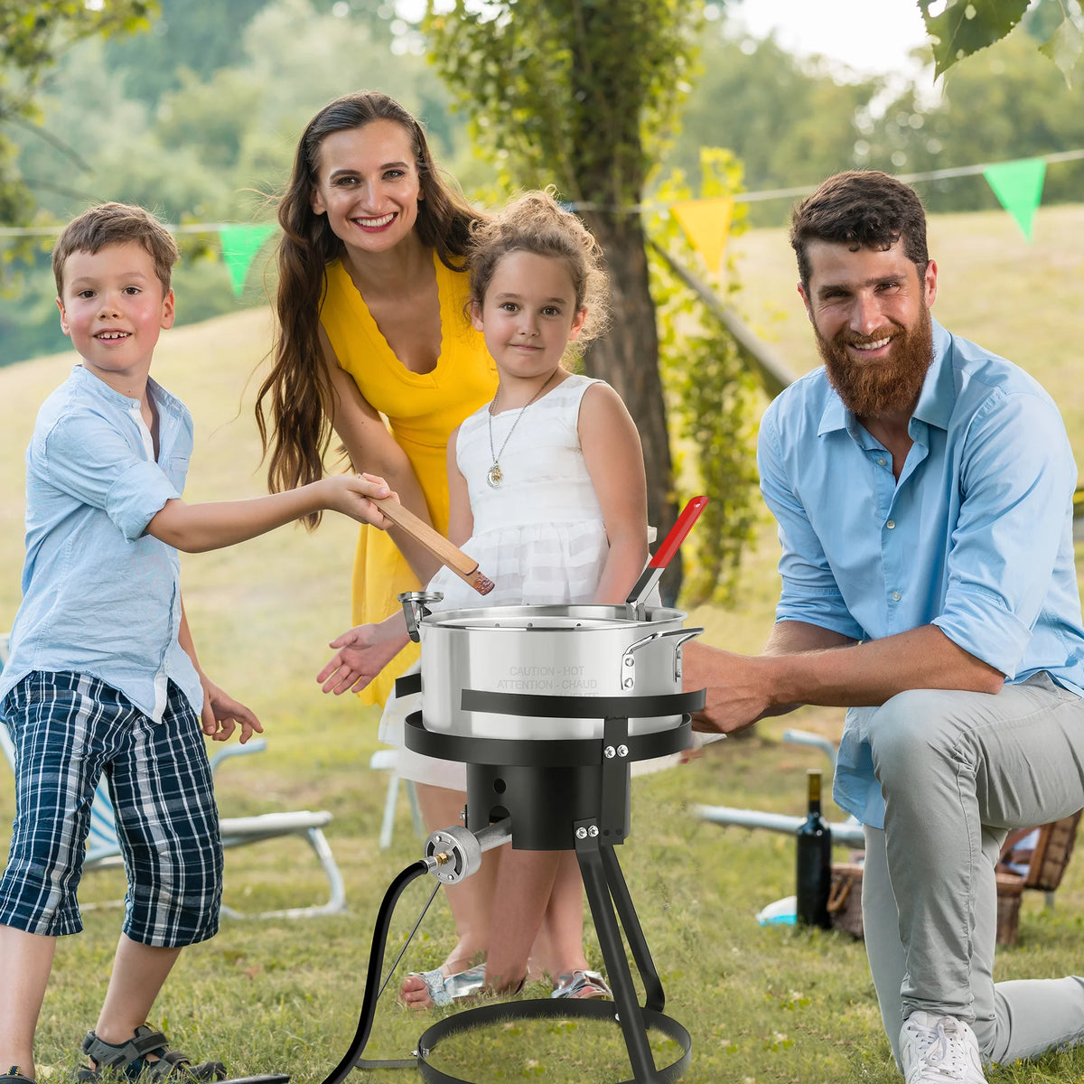 10 Quart Aluminum Propane Outdoor Fish Fryer Set J5901