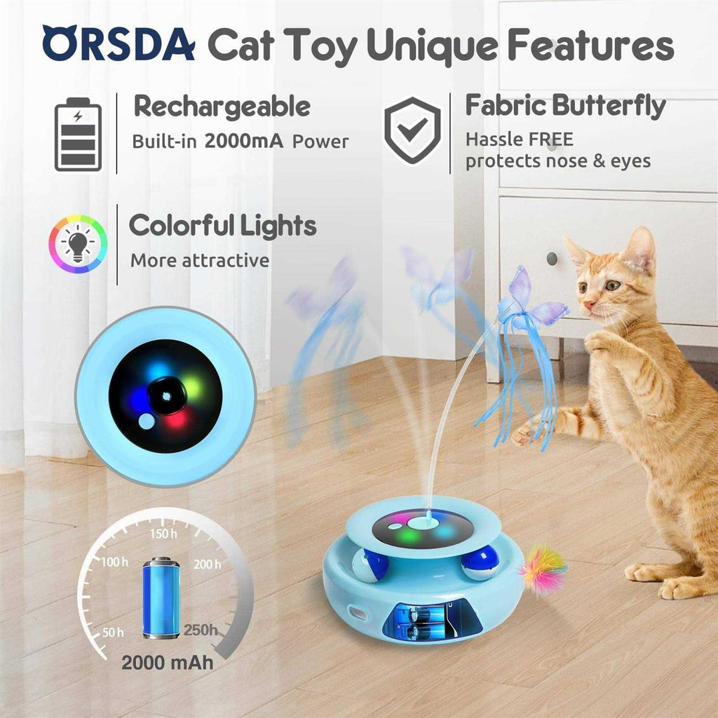 3-in-1 Rechargeable Interactive Cat Toys Z7198