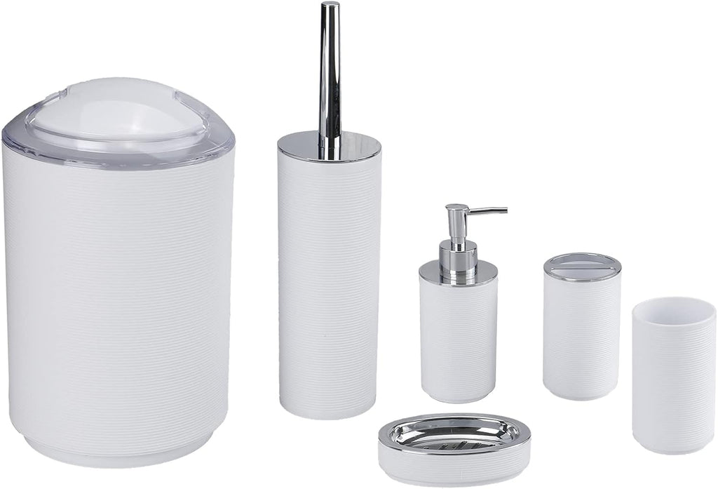 6 Pcs Black Bathroom Accessories Set K769720