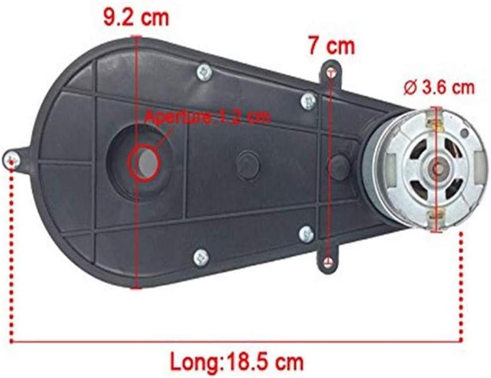 12V Children Electric Car DIY Accessories Wires and Gearbox Pack of 2 I676