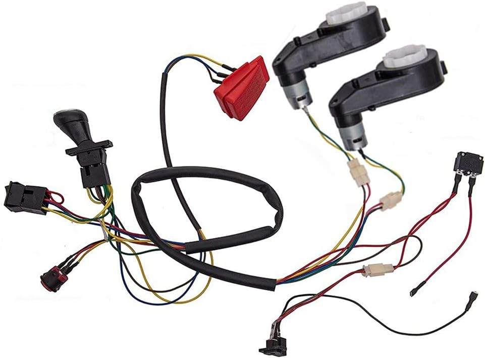 12V Children Electric Car DIY Accessories Wires and Gearbox Pack of 2 I676