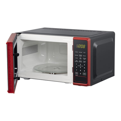0.7 cu. ft. 700 Watts Red Countertop Microwave Oven D6283