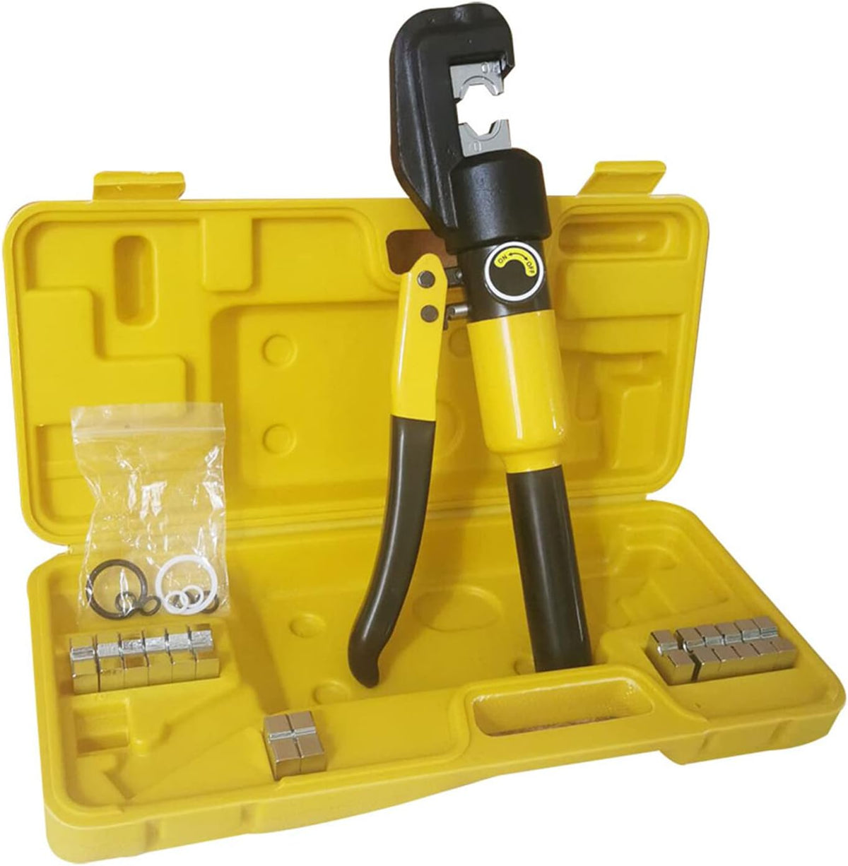 10 Ton Hydraulic Cable Crimper with 9 Dies T8066