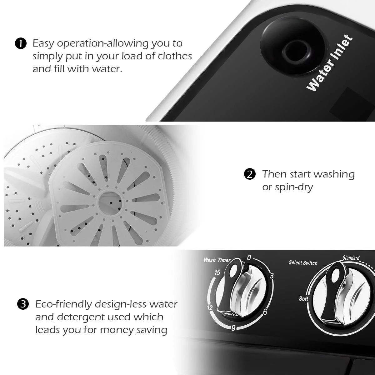 Compact Mini Twin Tub Washing Machine L8771