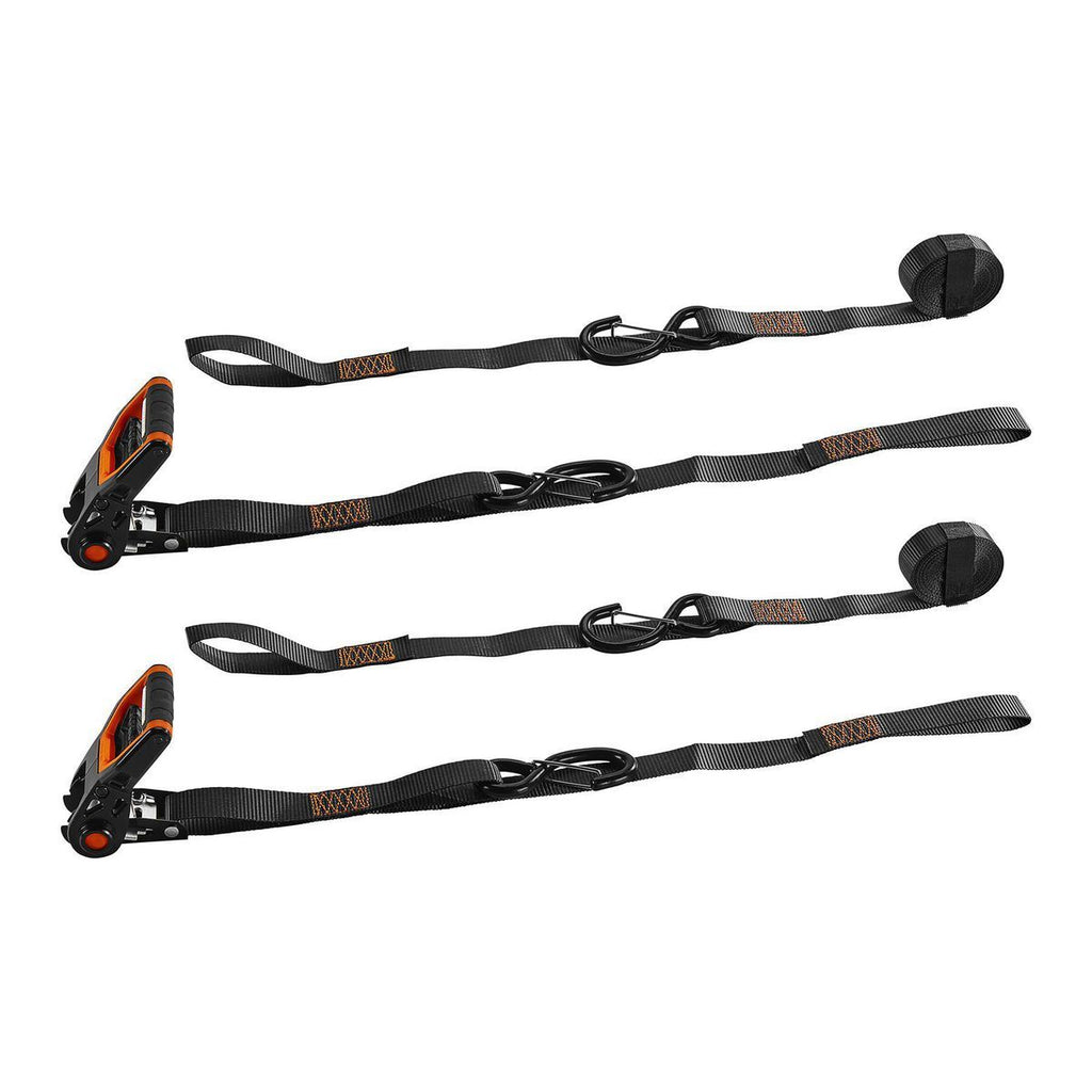 500 lb. Capacity 1 in. x 12 ft. Ratcheting Tie-Downs, 2-Pack A768