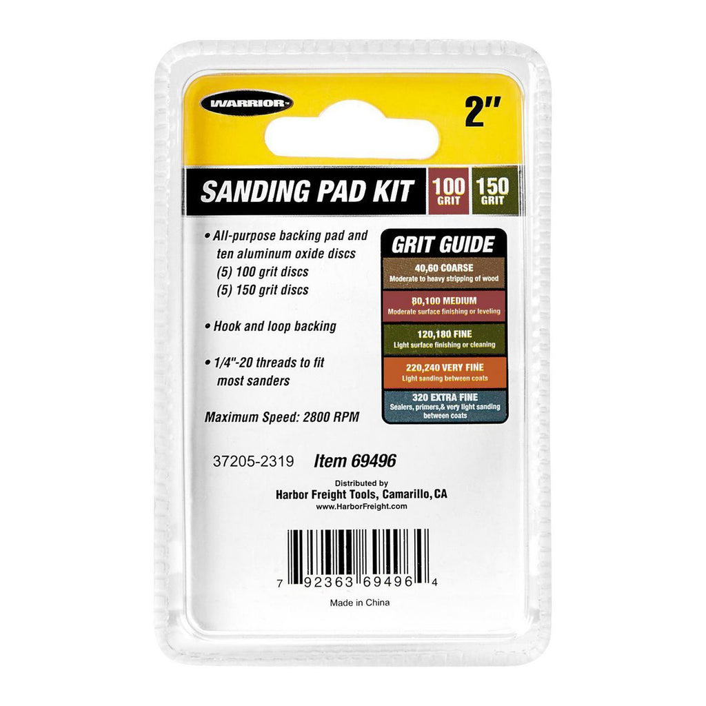 2 in. 11 Piece Sanding Pad Kit L294804