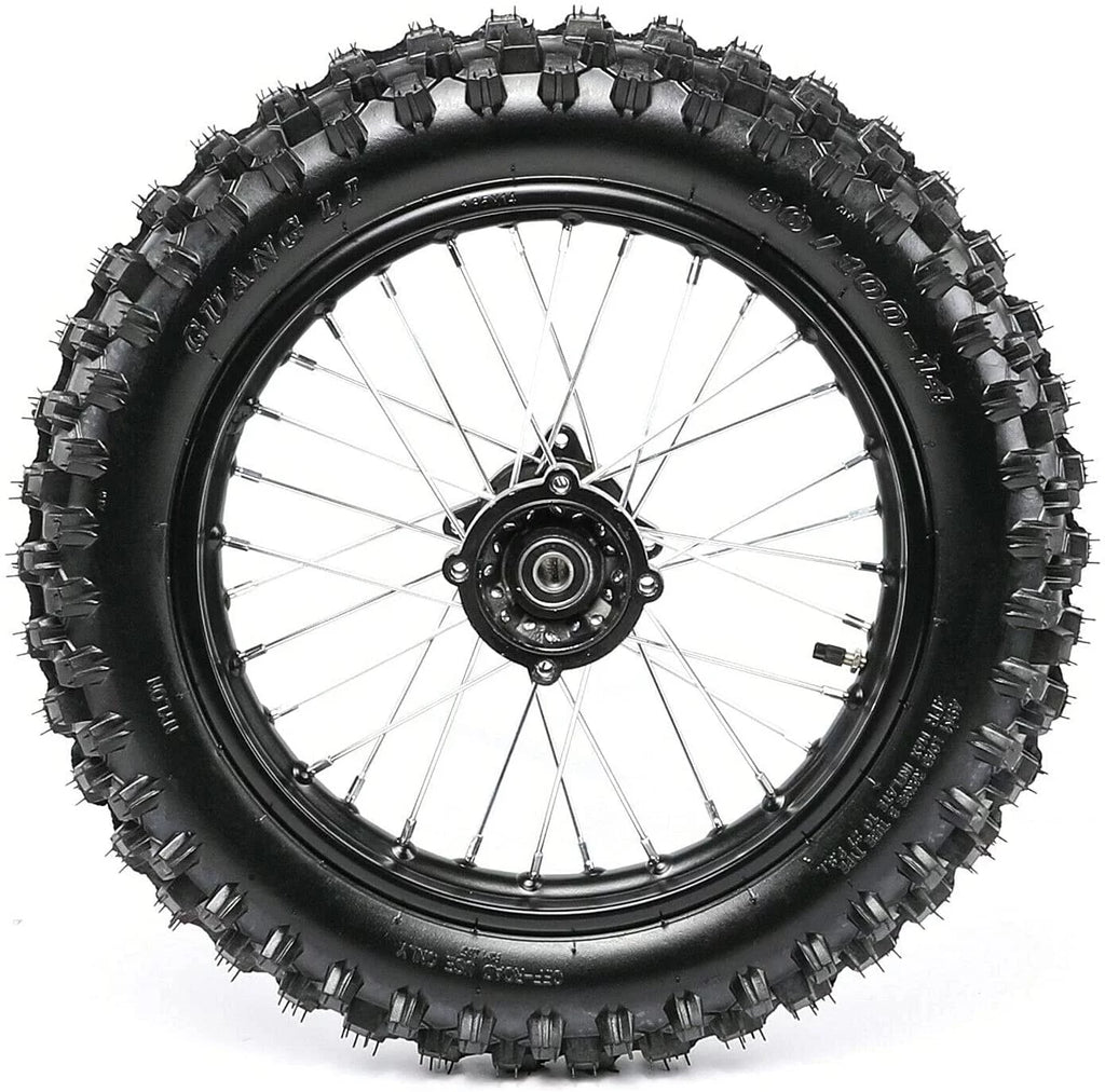 14 90/100-14 Rear Wheel Tire and Rim Inner Tube with 15mm Bearing Z8949