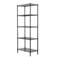 Black 5-Tier Heavy Duty Steel Storage Shelving Unit X322936