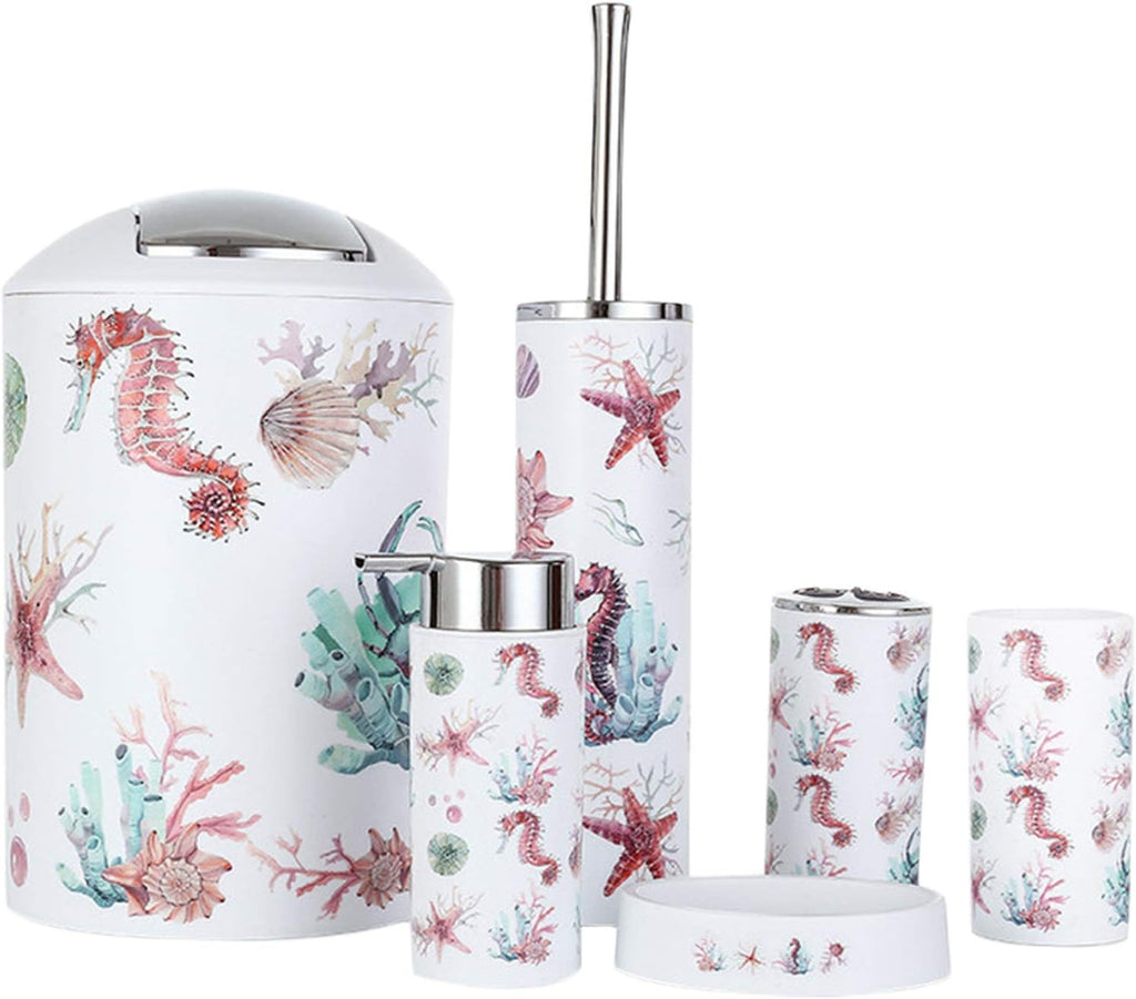 6 Pcs Black Bathroom Accessories Set K769720