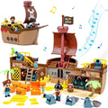 Brown Pirate Boat Toys Z392227