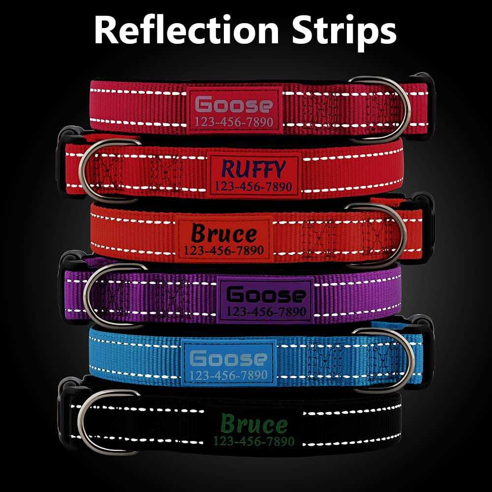 Reflective Nylon Dog Collar N939703
