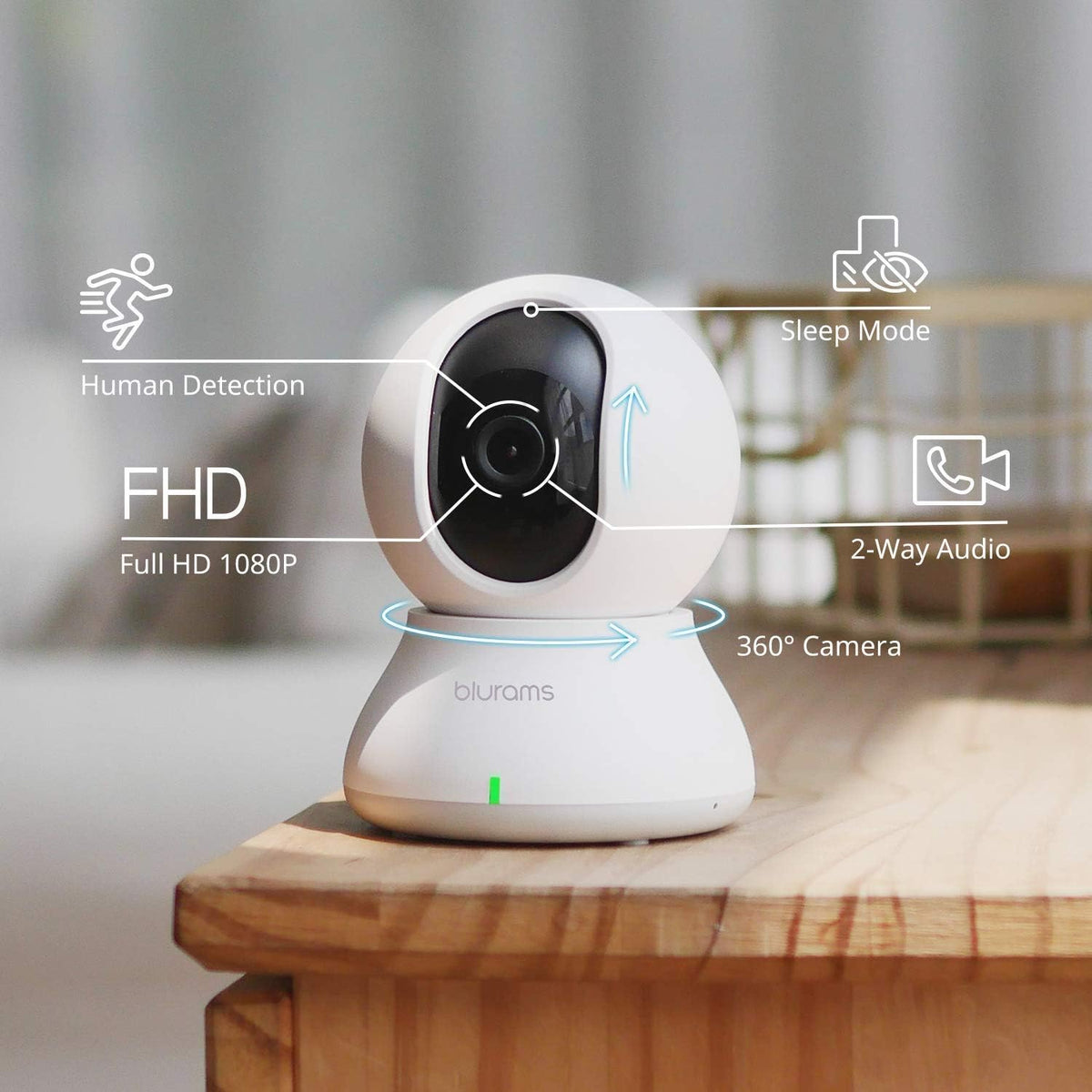Indoor Security Camera Bundle Set 1080p Two-Way Audio Night Vision X728