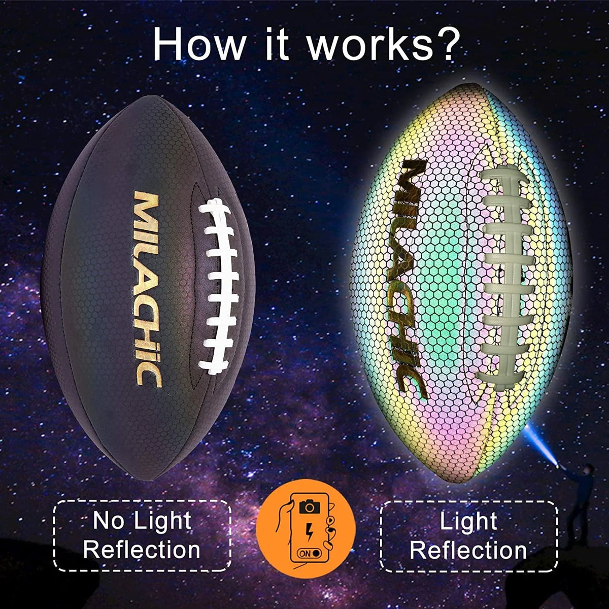 Holographic Reflective Football with Pump B2613
