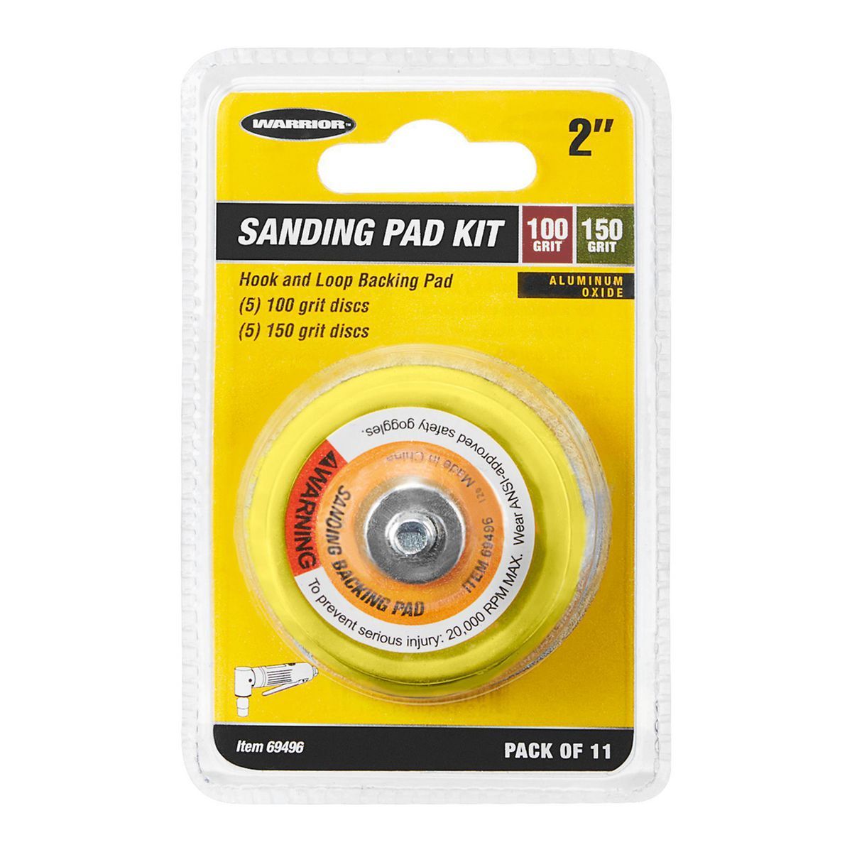 2 in. 11 Piece Sanding Pad Kit L294804