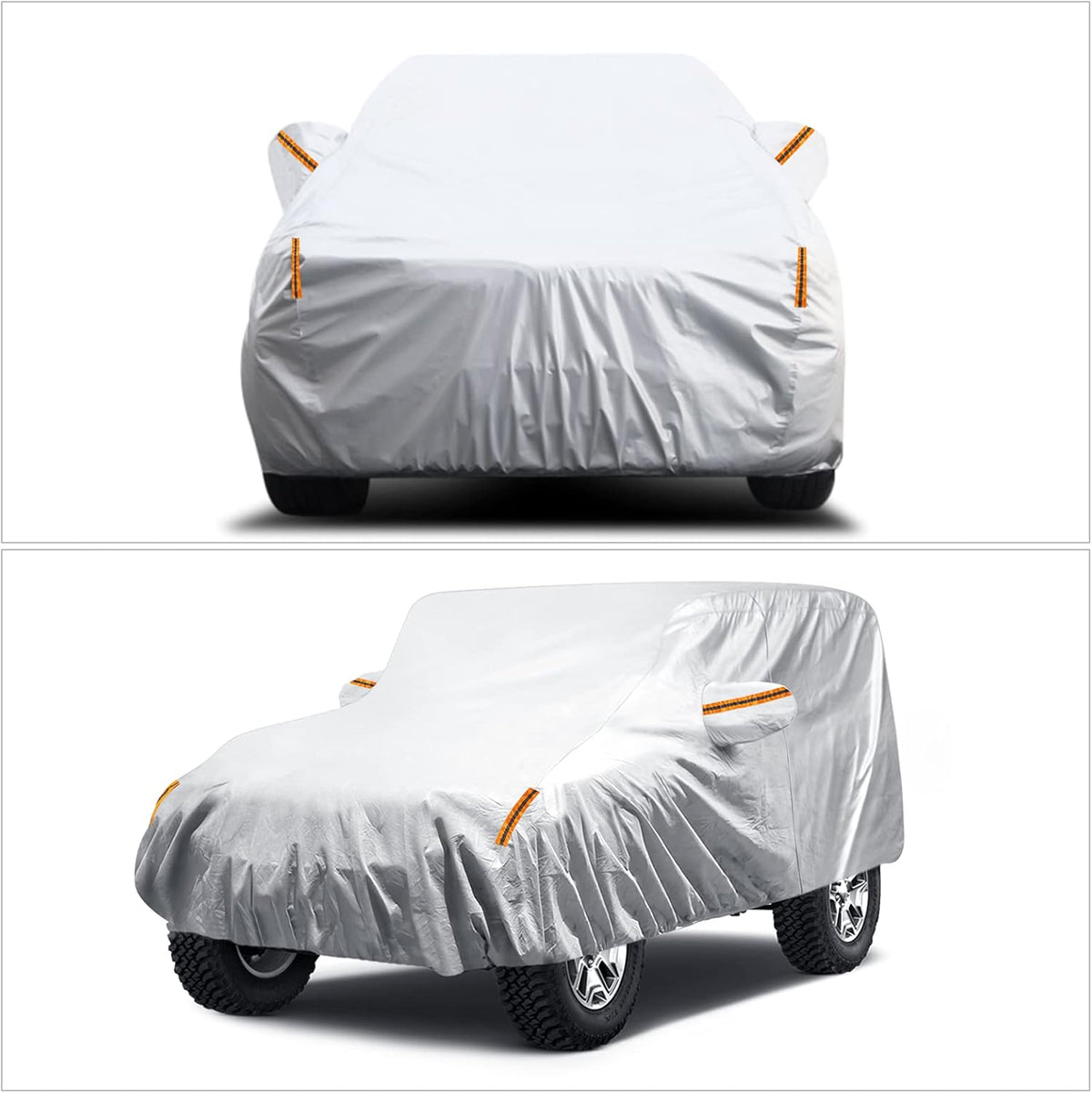 Waterproof Car Cover with Driver Door Zipper H3623