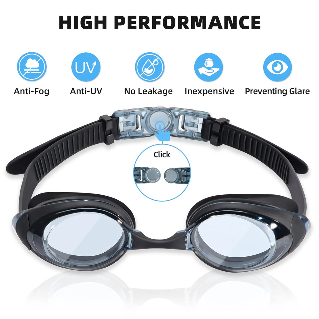 Swim Goggle Anti-Fog No Leak with 3 Nose Pieces R57807
