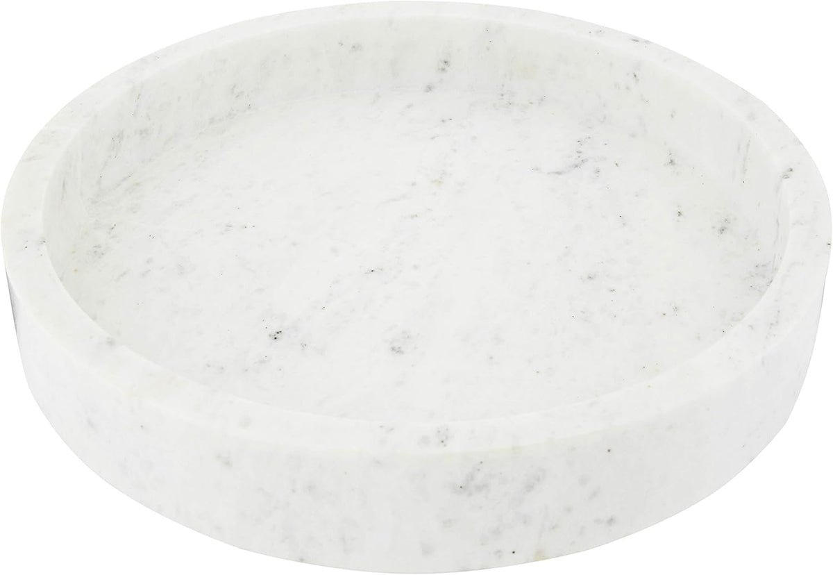 8 Round Carved Marble Tray K752284