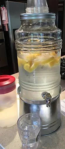 White Beverage Dispenser with Base L2071