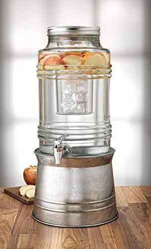 White Beverage Dispenser with Base L2071