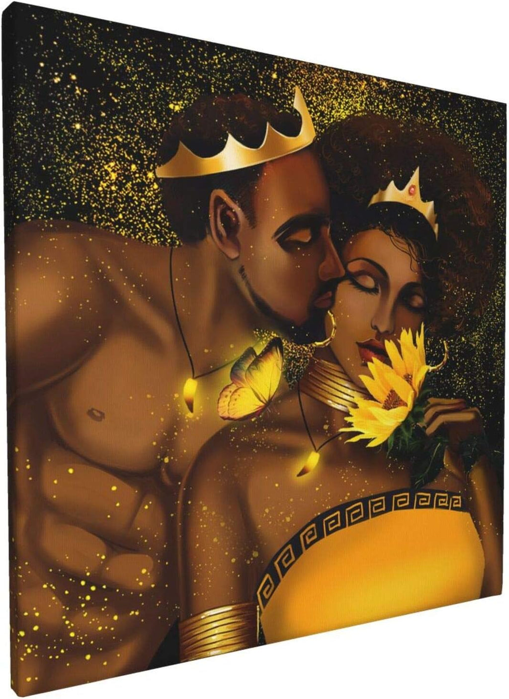 Black Crown Abstract Modern Wall Art 12x16inch H771