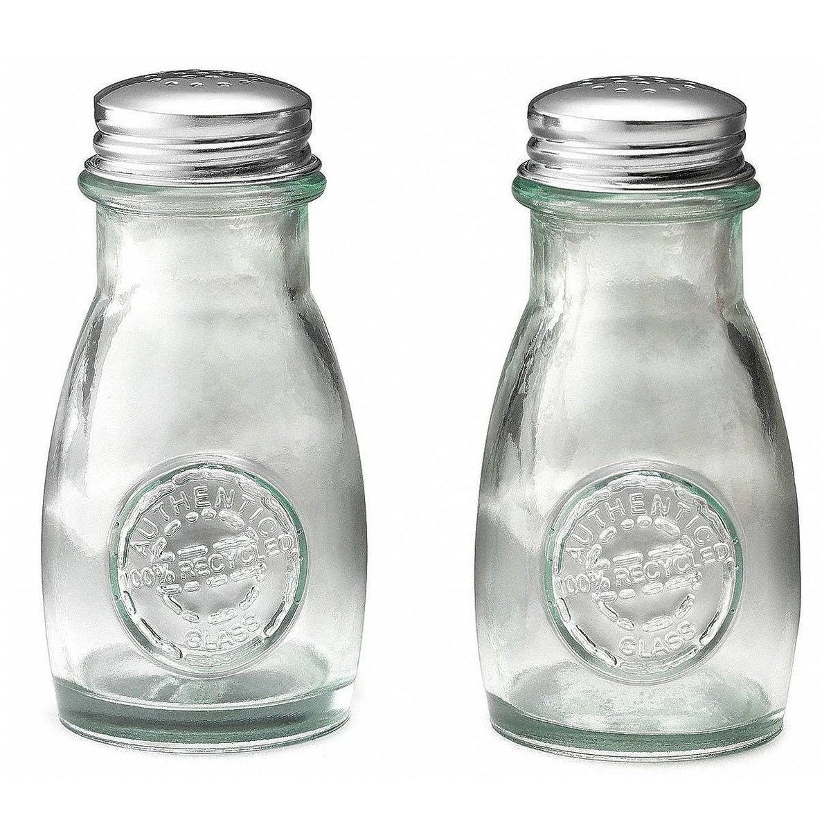 4 oz Green Glass Salt/Pepper Shaker J1431