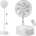 8-Inch Cordless Rechargeable Oscillating Fan with Remote Z3996