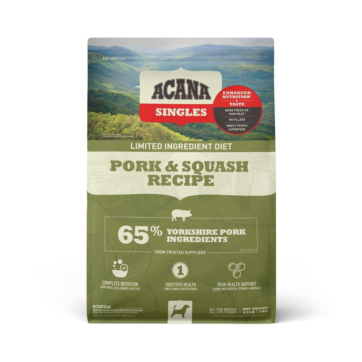 Pork Squash Dry Dog Food X648