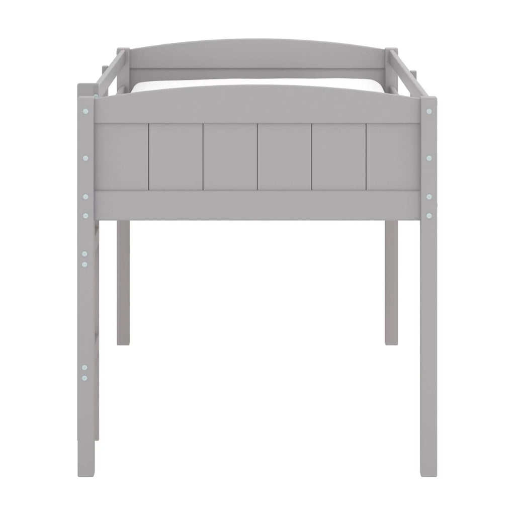 Gray Wood Arch Twin Loft Bed C1012