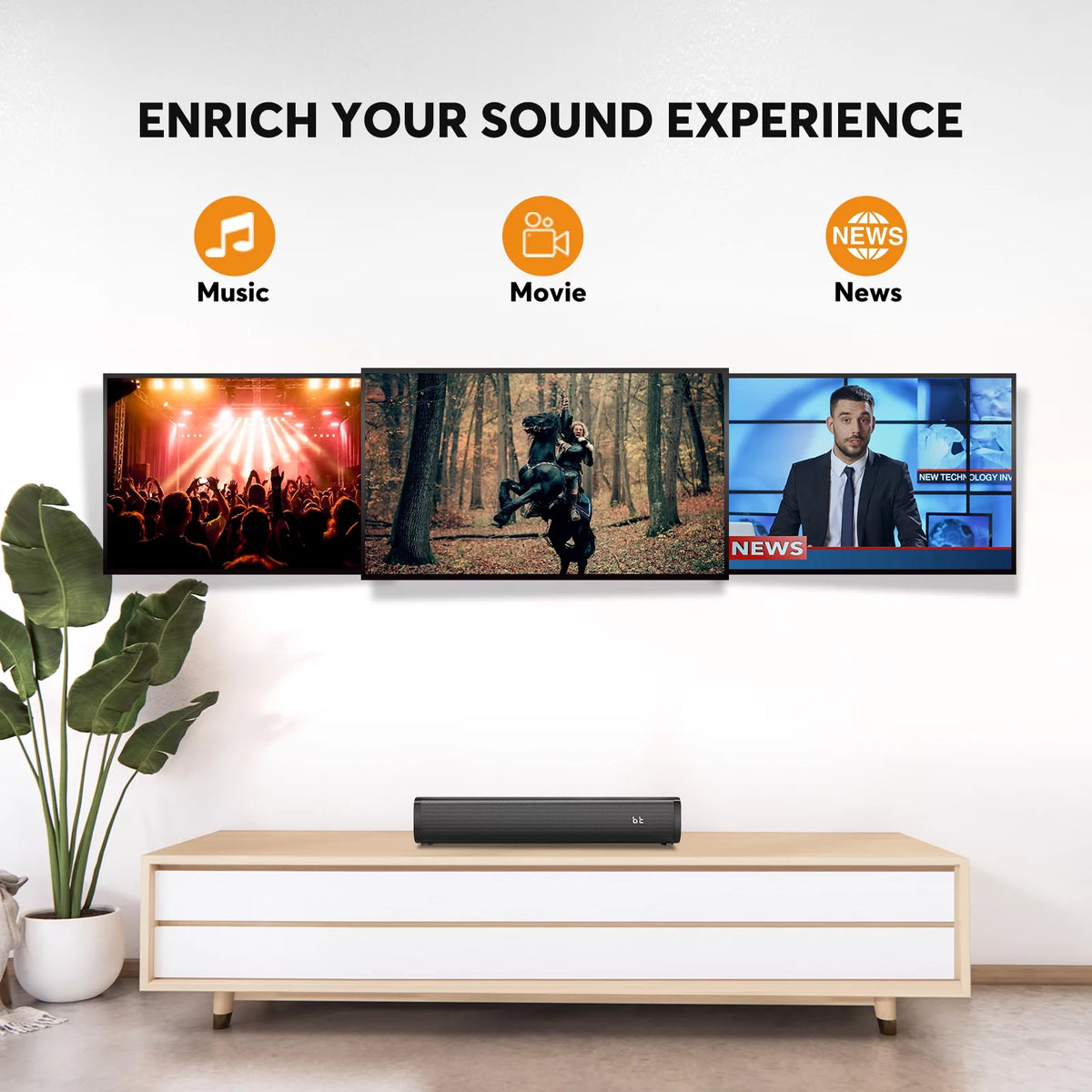 2.1CH Sound Bar with Built-in Subwoofer E27032