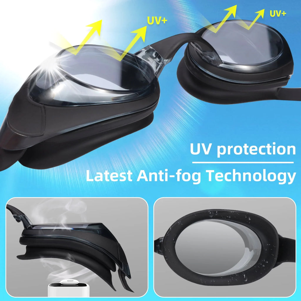 Swim Goggle Anti-Fog No Leak with 3 Nose Pieces R57807