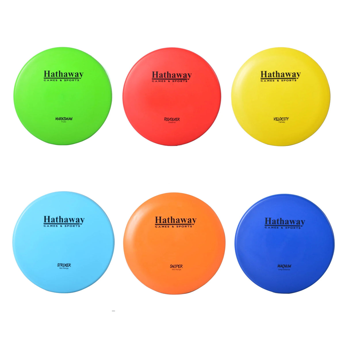 Disc Golf Starter Set with 6 Discs and Case U7595