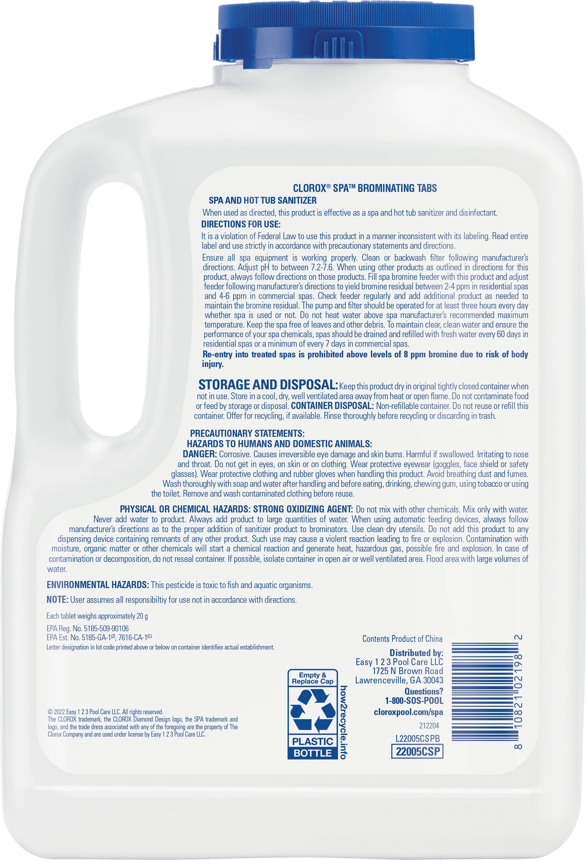 Spa Brominating Tablets 5 lb O5792