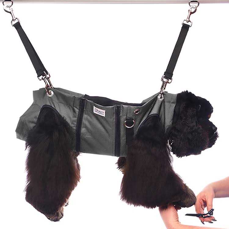 Black Pet Nail Grooming Hammock Q454