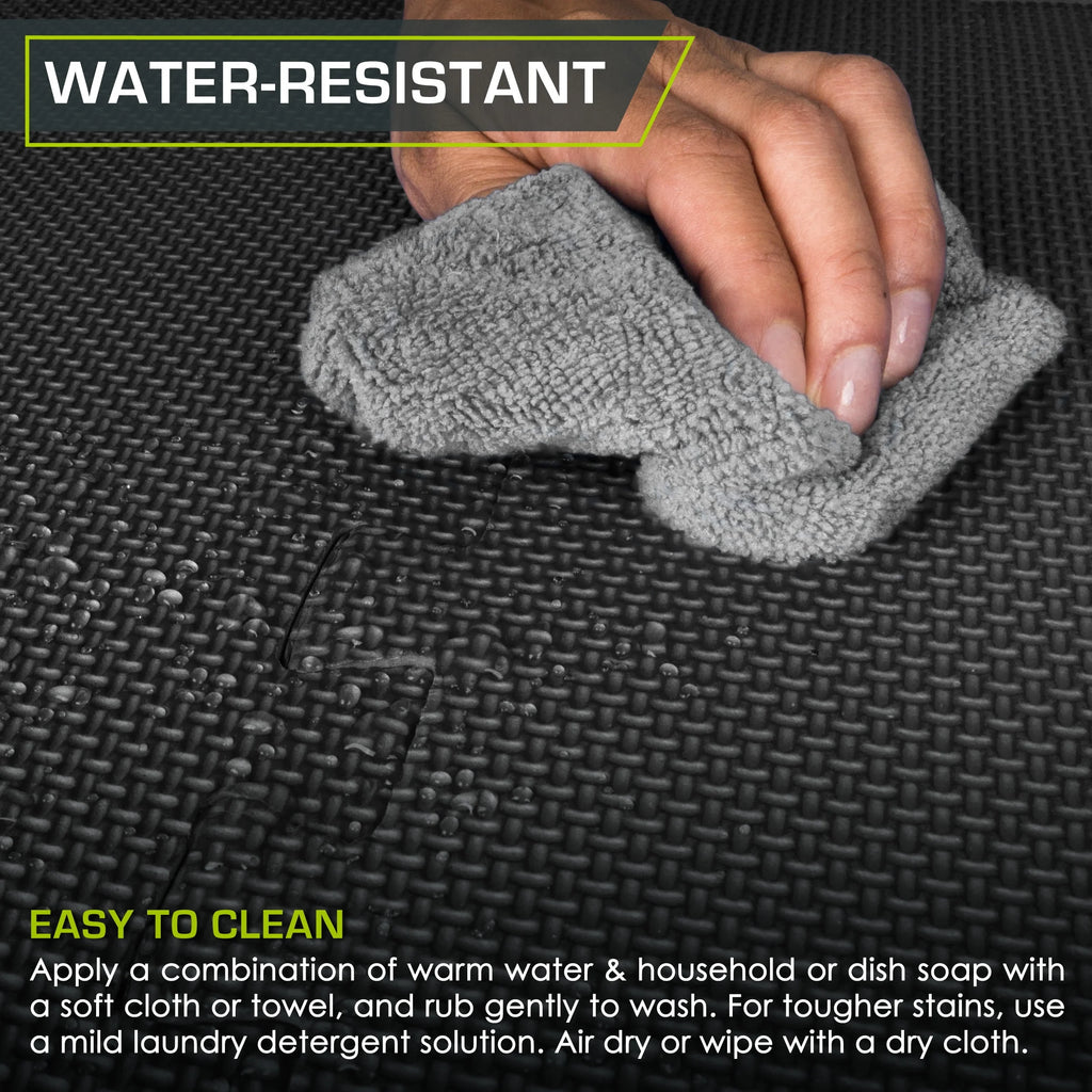 Black 1-in Exercise Puzzle Mat 6 Tiles S536