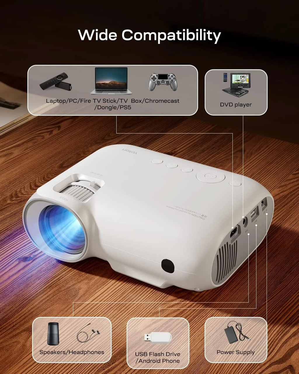 4K Ultra HD Smart Projector 1080P P9606