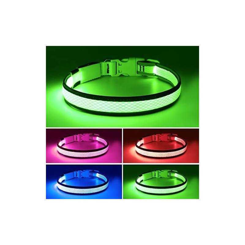 USB Rechargeable LED Dog Collar L44197