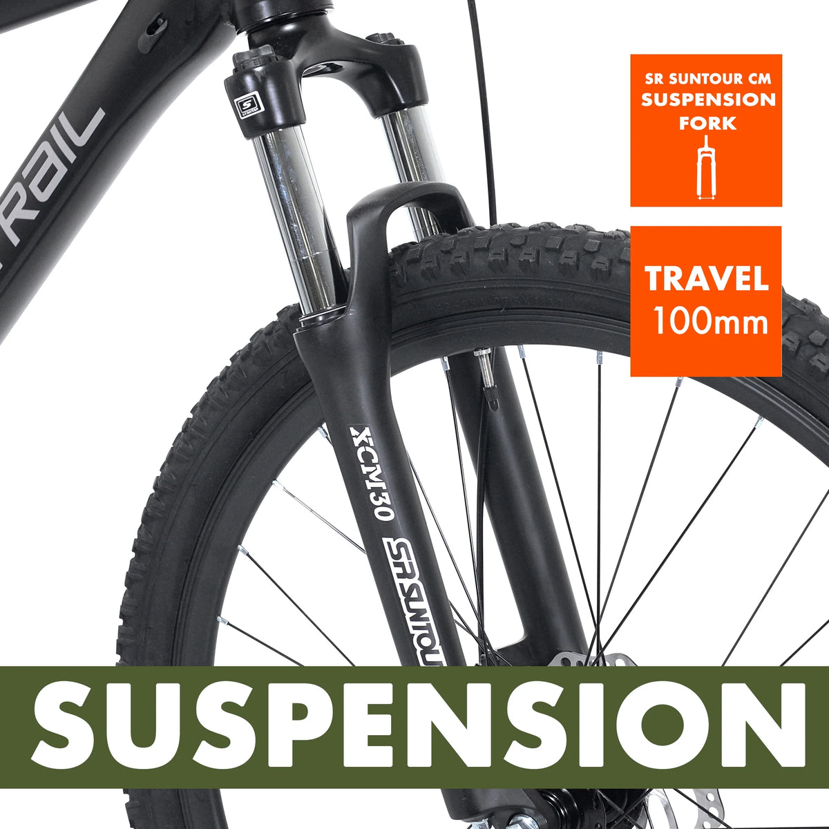 Black Medium Frame Mountain Bike M127