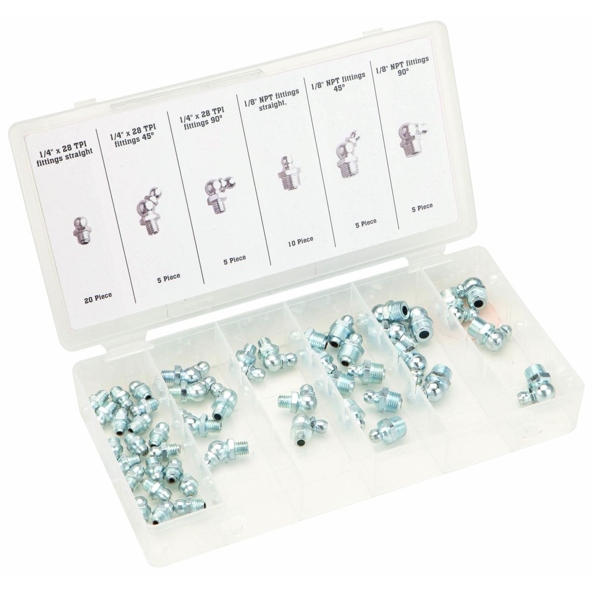 SAE Grease Fitting Assortment, 50 Piece Q76120