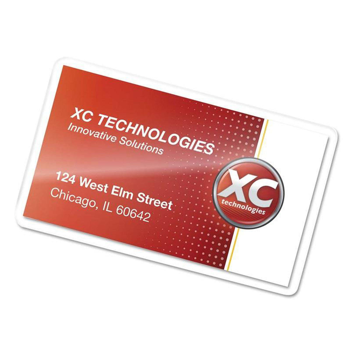 Glossy Business Card Laminating Pouches 10 Mil 100/Pack E909280