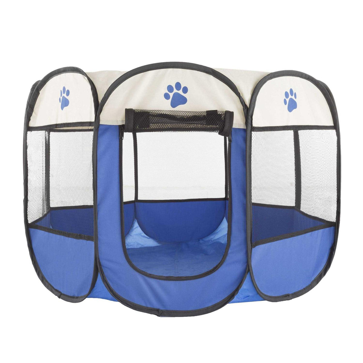 Pop-Up Pet Playpen with Carrying Case Blue W207