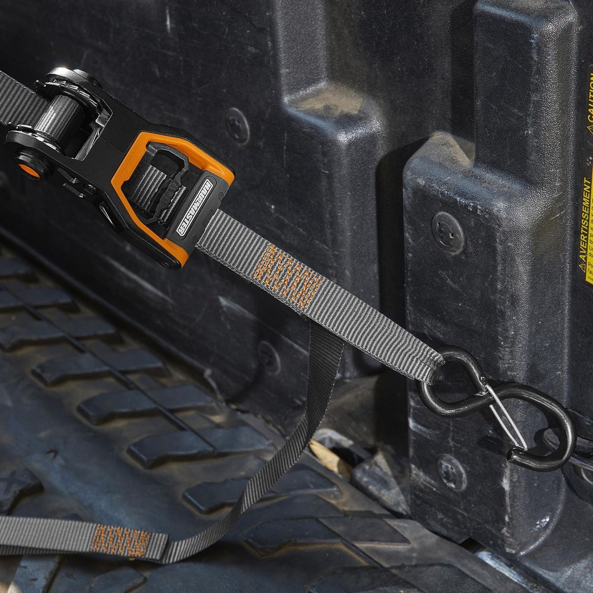 500 lb. Capacity 1 in. x 12 ft. Ratcheting Tie-Downs, 2-Pack A768