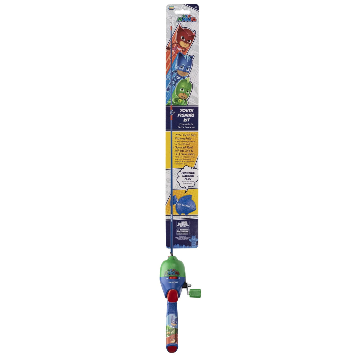 PJ Masks Rod and Reel Spincast Fiberglass Combo R103141